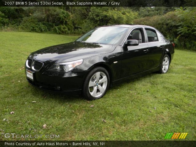 2007 BMW 5 Series 530xi Sedan in Black Sapphire Metallic