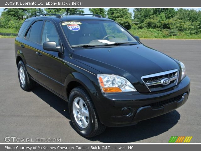 2009 Kia Sorento LX in Ebony Black