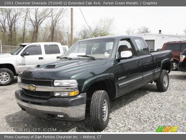 2001 Chevrolet Silverado 2500HD LS Extended Cab 4x4 in Forest Green Metallic