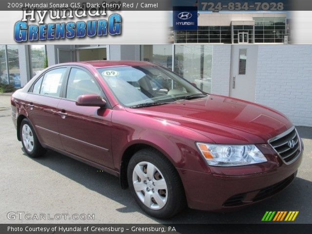 2009 Hyundai Sonata GLS in Dark Cherry Red