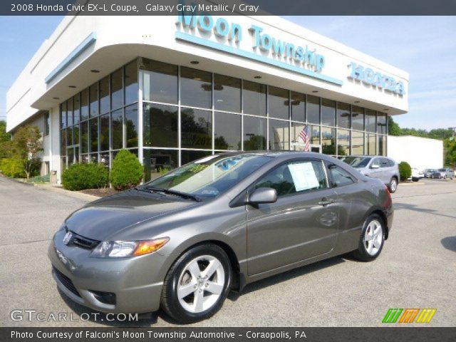 2008 Honda Civic EX-L Coupe in Galaxy Gray Metallic