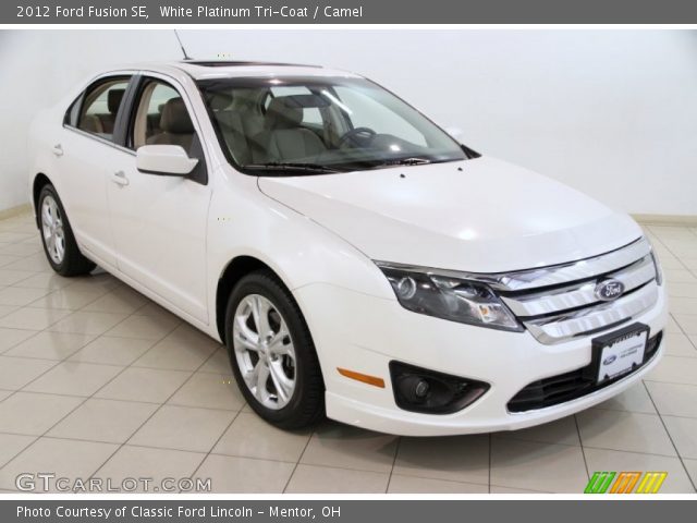 2012 Ford Fusion SE in White Platinum Tri-Coat