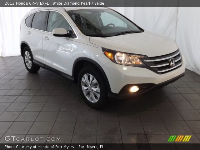 2013 Honda CR-V EX-L in White Diamond Pearl