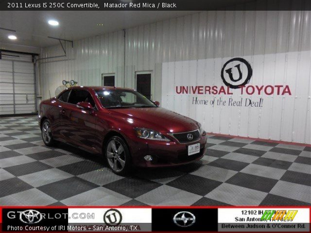 2011 Lexus IS 250C Convertible in Matador Red Mica