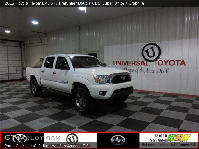 2013 Toyota Tacoma V6 SR5 Prerunner Double Cab in Super White