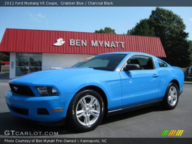 2011 Ford Mustang V6 Coupe in Grabber Blue