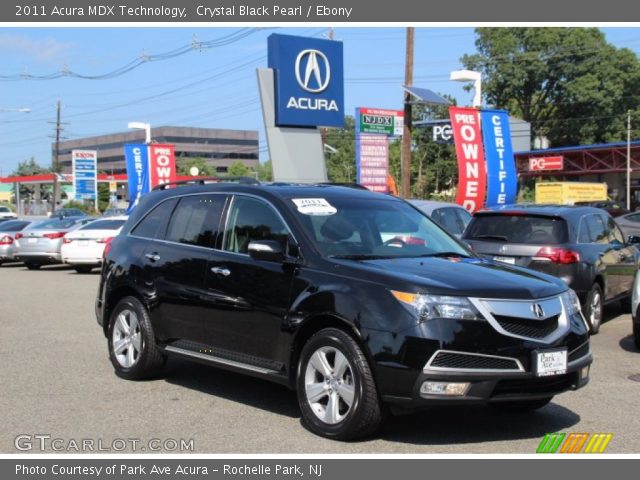 2011 Acura MDX Technology in Crystal Black Pearl