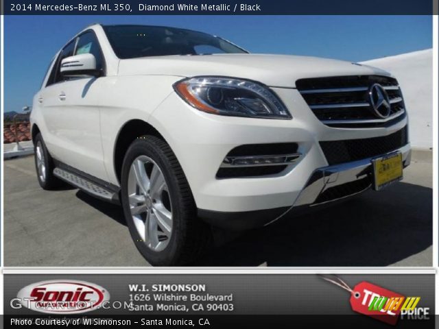 2014 Mercedes-Benz ML 350 in Diamond White Metallic