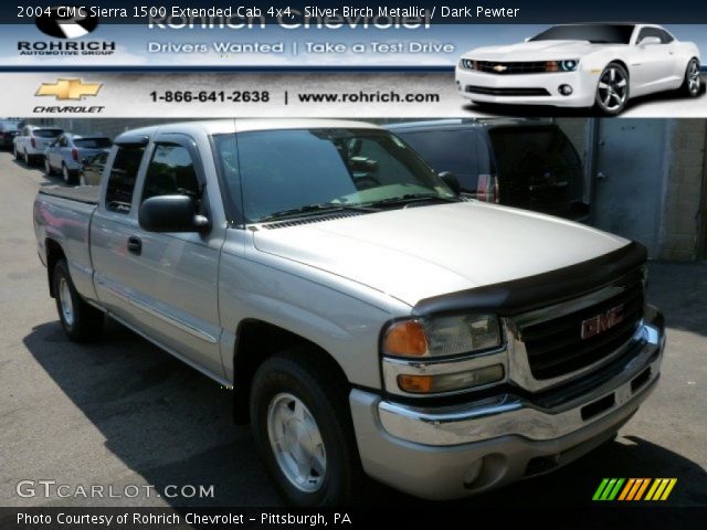 2004 GMC Sierra 1500 Extended Cab 4x4 in Silver Birch Metallic