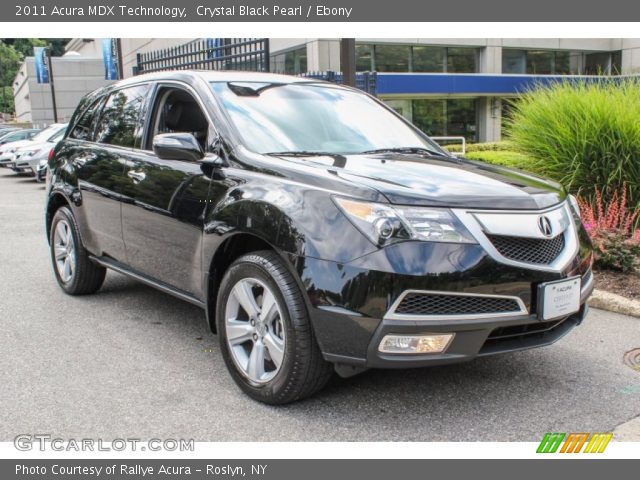 2011 Acura MDX Technology in Crystal Black Pearl