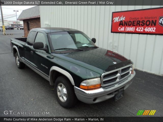 1999 Dodge Dakota SLT Extended Cab in Emerald Green Pearl
