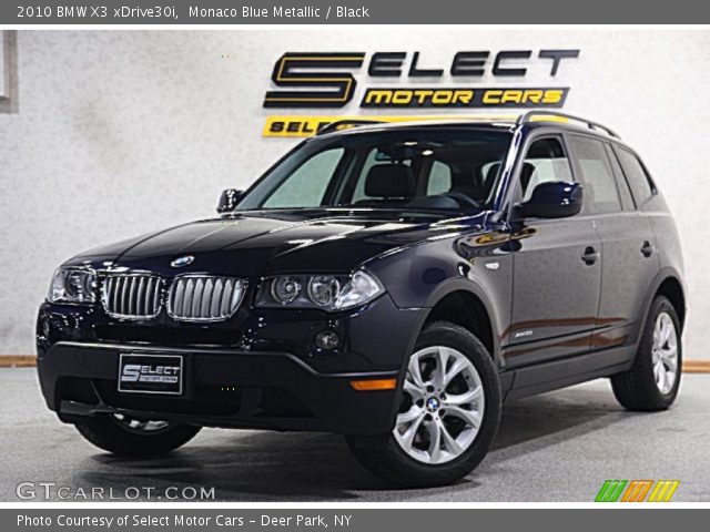 2010 BMW X3 xDrive30i in Monaco Blue Metallic