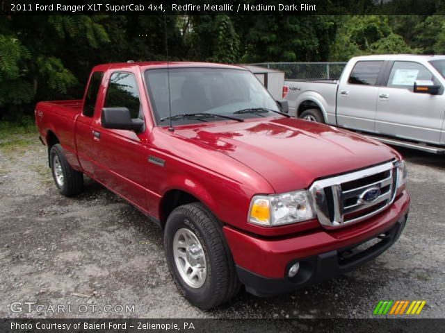 2011 Ford Ranger XLT SuperCab 4x4 in Redfire Metallic