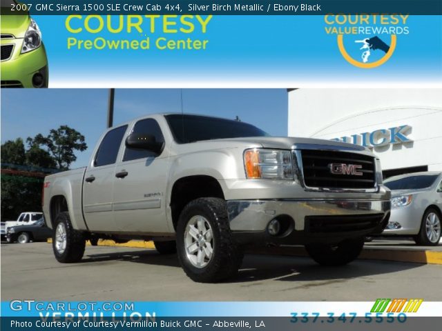 2007 GMC Sierra 1500 SLE Crew Cab 4x4 in Silver Birch Metallic
