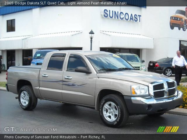 2005 Dodge Dakota SLT Quad Cab in Light Almond Pearl Metallic