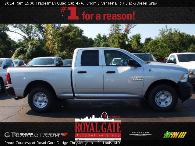 2014 Ram 1500 Tradesman Quad Cab 4x4 in Bright Silver Metallic