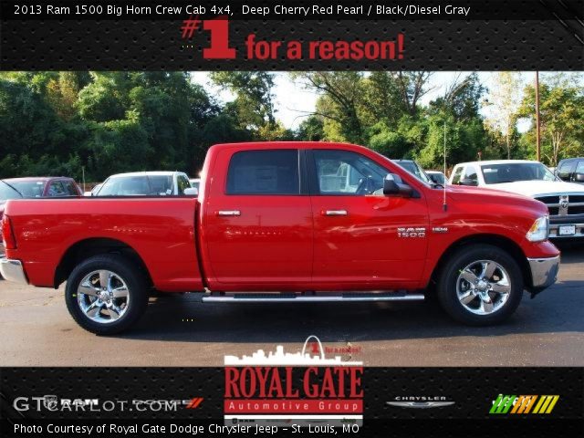 2013 Ram 1500 Big Horn Crew Cab 4x4 in Deep Cherry Red Pearl