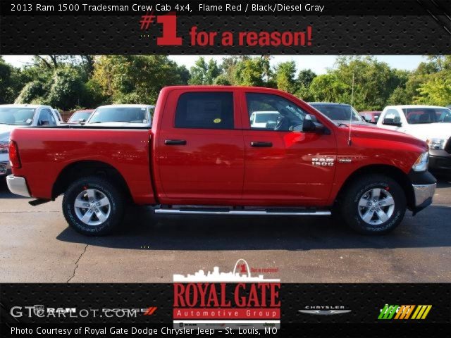 2013 Ram 1500 Tradesman Crew Cab 4x4 in Flame Red