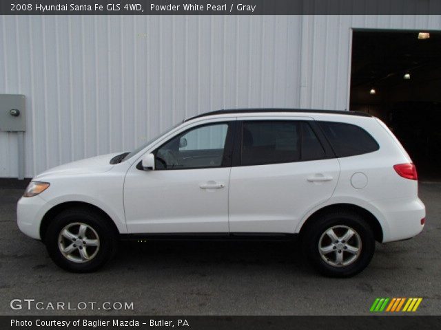 2008 Hyundai Santa Fe GLS 4WD in Powder White Pearl