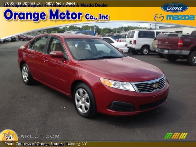 2009 Kia Optima LX in Ruby Red