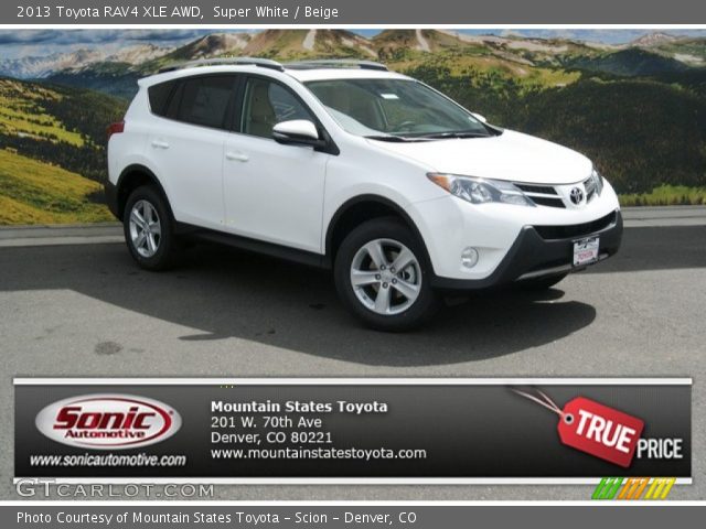 2013 Toyota RAV4 XLE AWD in Super White