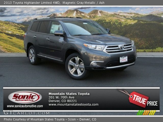 2013 Toyota Highlander Limited 4WD in Magnetic Gray Metallic