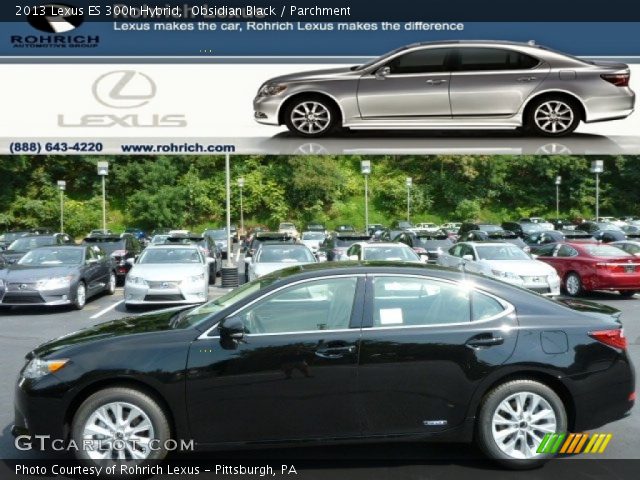 2013 Lexus ES 300h Hybrid in Obsidian Black