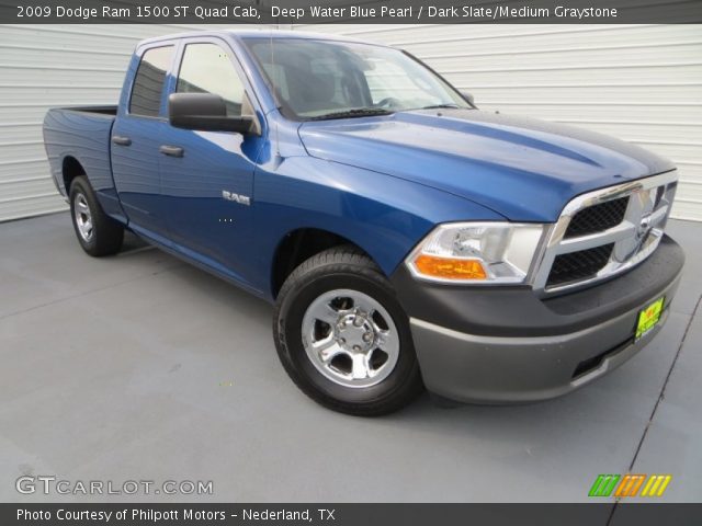 2009 Dodge Ram 1500 ST Quad Cab in Deep Water Blue Pearl