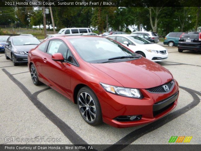 2013 Honda Civic Si Coupe in Sunburst Orange Pearl