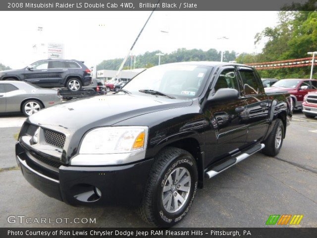 2008 Mitsubishi Raider LS Double Cab 4WD in Brilliant Black