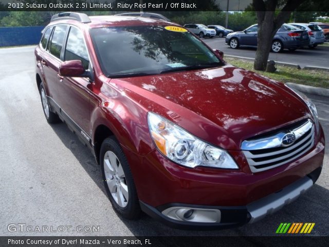 2012 Subaru Outback 2.5i Limited in Ruby Red Pearl