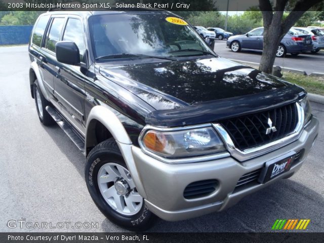 2003 Mitsubishi Montero Sport XLS in Solano Black Pearl