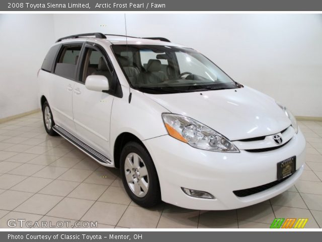 2008 Toyota Sienna Limited in Arctic Frost Pearl