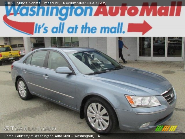 2009 Hyundai Sonata Limited V6 in Medium Silver Blue