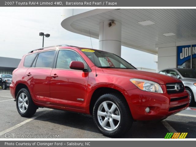 2007 Toyota RAV4 Limited 4WD in Barcelona Red Pearl