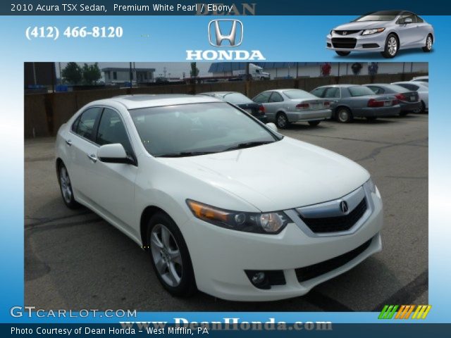 2010 Acura TSX Sedan in Premium White Pearl