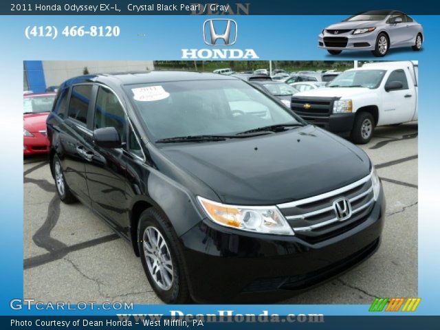 2011 Honda Odyssey EX-L in Crystal Black Pearl