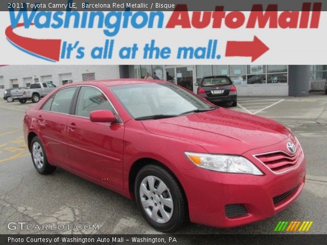 2011 Toyota Camry LE in Barcelona Red Metallic
