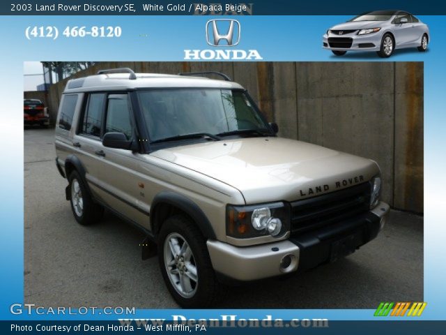 2003 Land Rover Discovery SE in White Gold