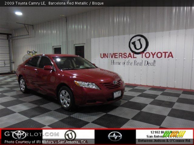 2009 Toyota Camry LE in Barcelona Red Metallic