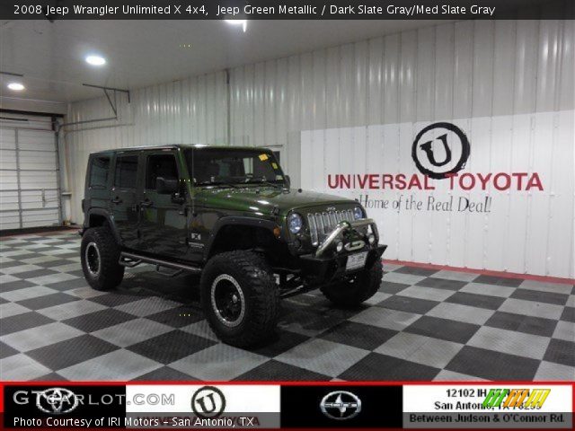2008 Jeep Wrangler Unlimited X 4x4 in Jeep Green Metallic