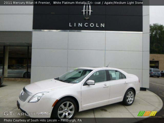 2011 Mercury Milan I4 Premier in White Platinum Metallic Tri- coat