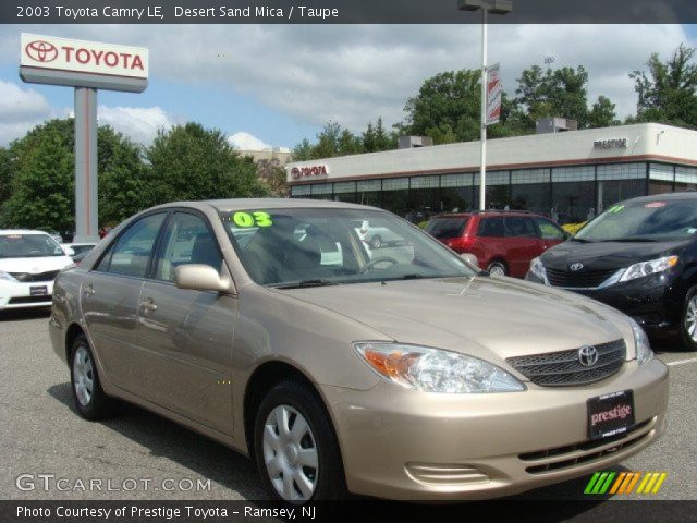 2003 Toyota Camry LE in Desert Sand Mica