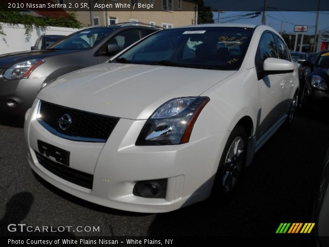 2010 Nissan Sentra 2.0 SR in Aspen White