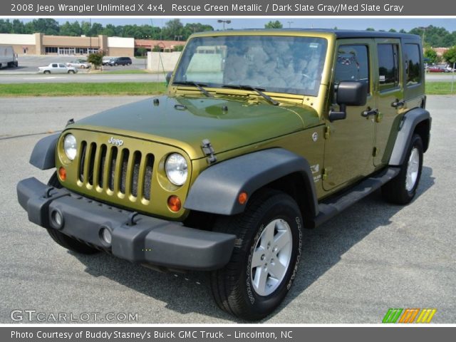 2008 Jeep Wrangler Unlimited X 4x4 in Rescue Green Metallic