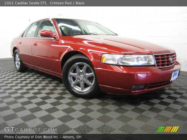 2001 Cadillac Seville STS in Crimson Red