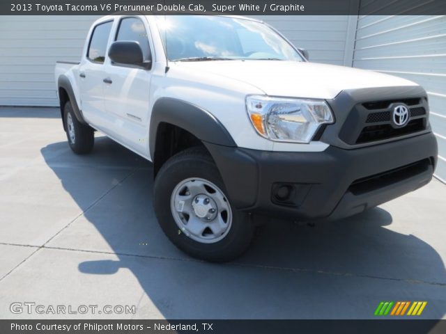 2013 Toyota Tacoma V6 Prerunner Double Cab in Super White