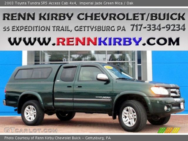 2003 Toyota Tundra SR5 Access Cab 4x4 in Imperial Jade Green Mica