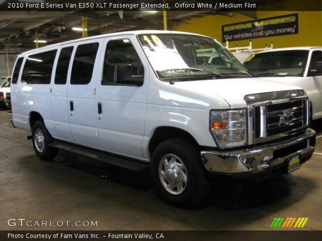 2010 Ford E Series Van E350 XLT Passenger Extended in Oxford White
