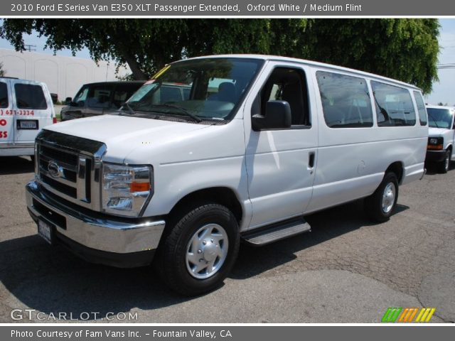 2010 Ford E Series Van E350 XLT Passenger Extended in Oxford White